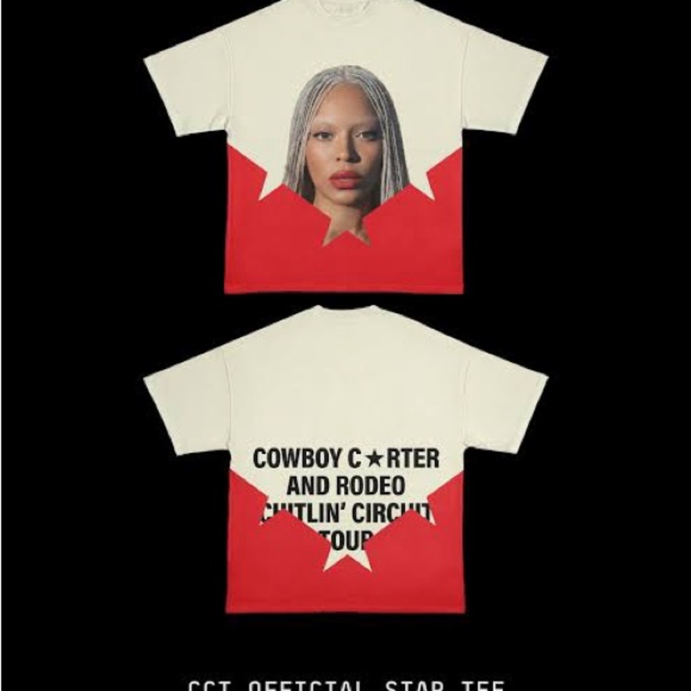 Authentic Cowboy Carter Official Star Tee Beyoncé NEW XXL - Picture 3 of 4